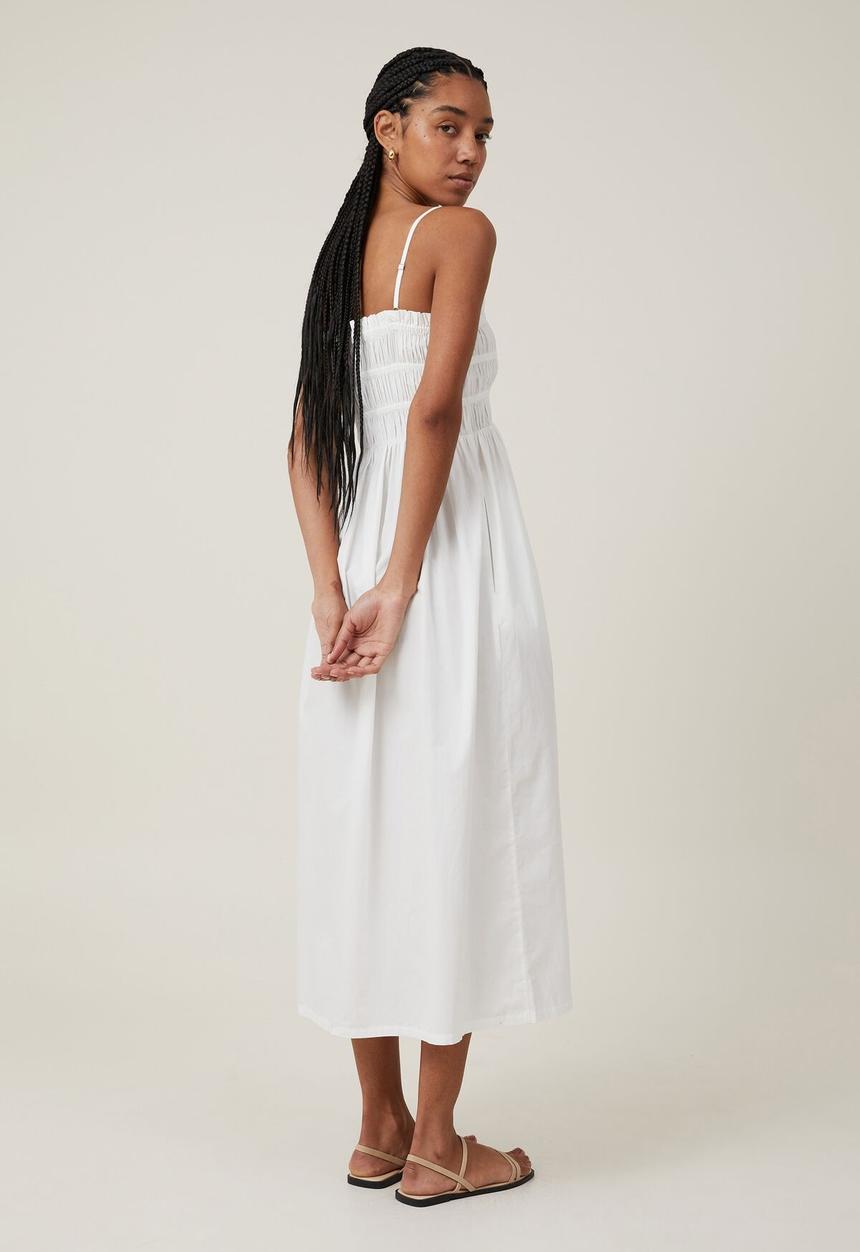 Cotton On - Lexi Shirred Maxi Dress - White