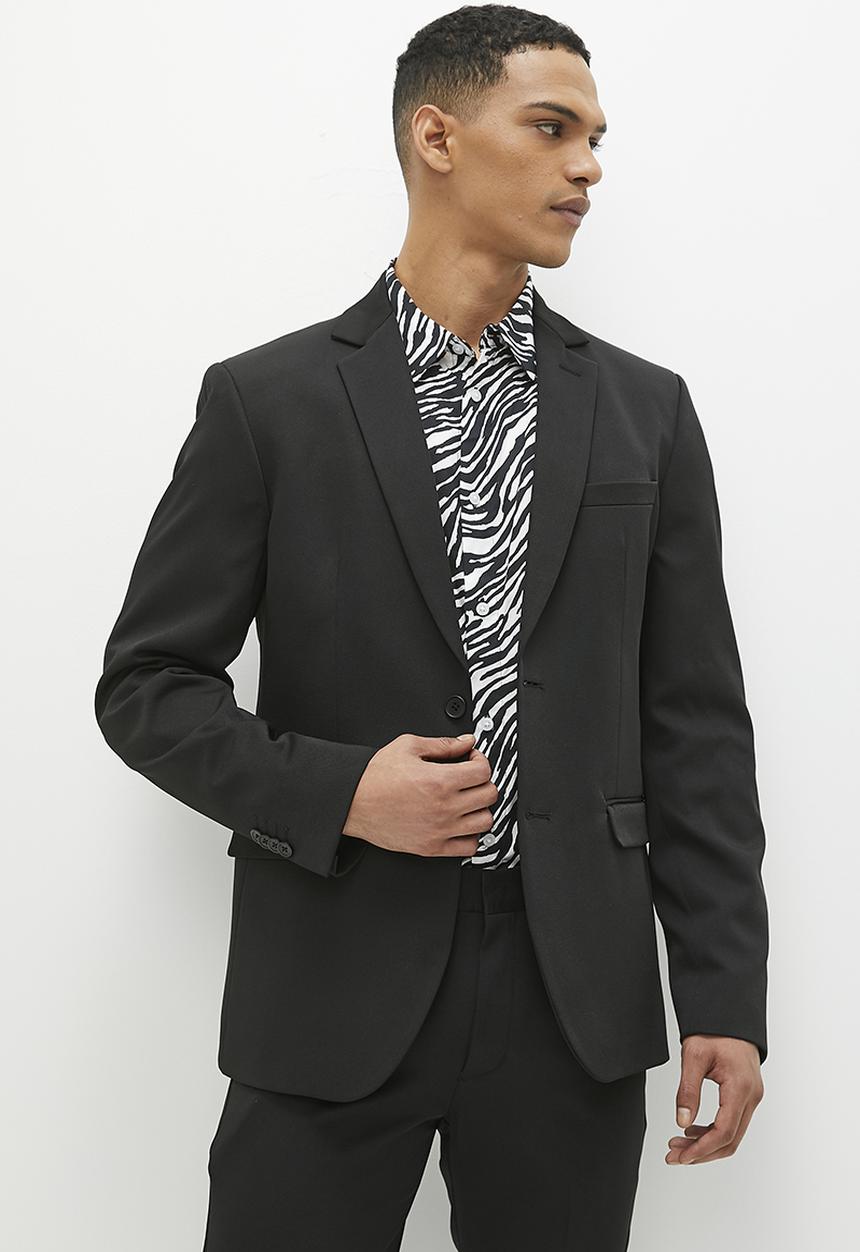 Superbalist - Skinny fit blazer - black