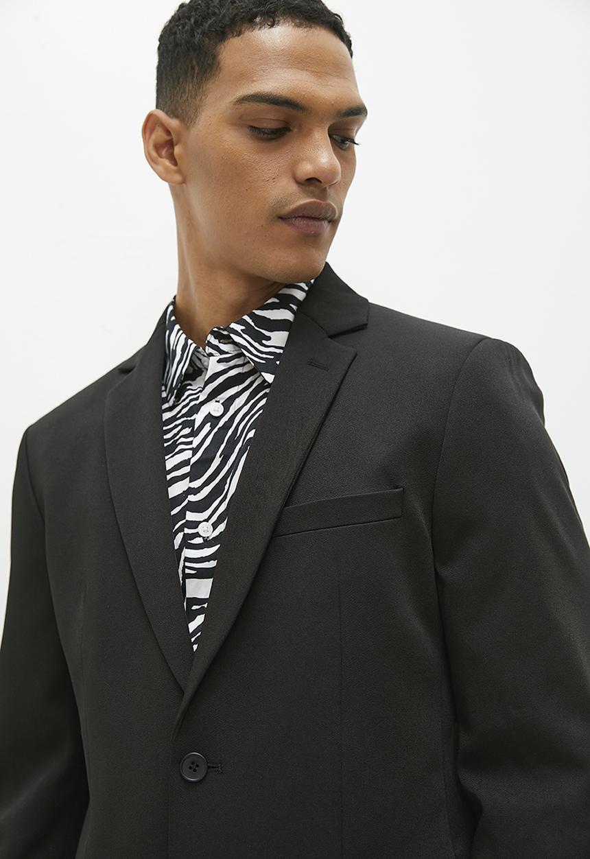 Superbalist - Skinny fit blazer - black