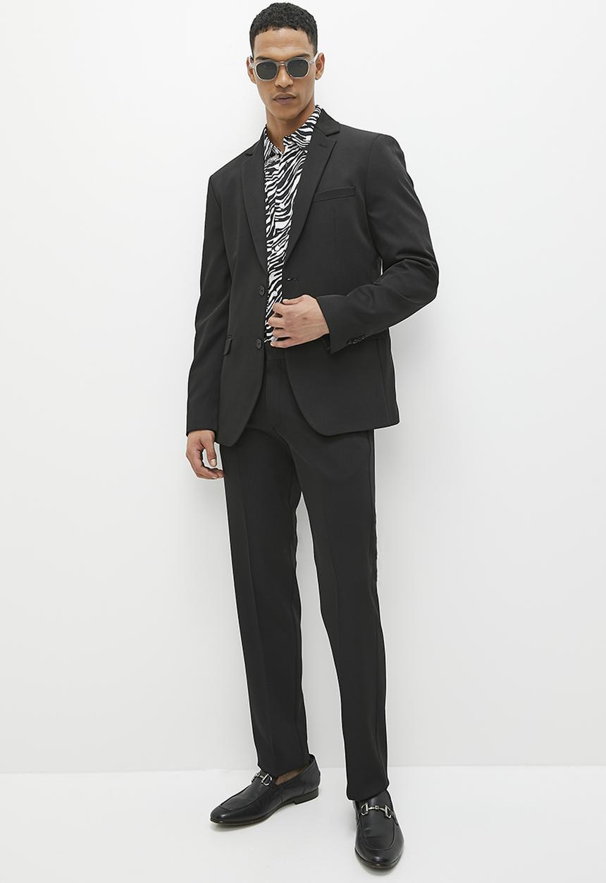 Superbalist - Skinny fit blazer - black