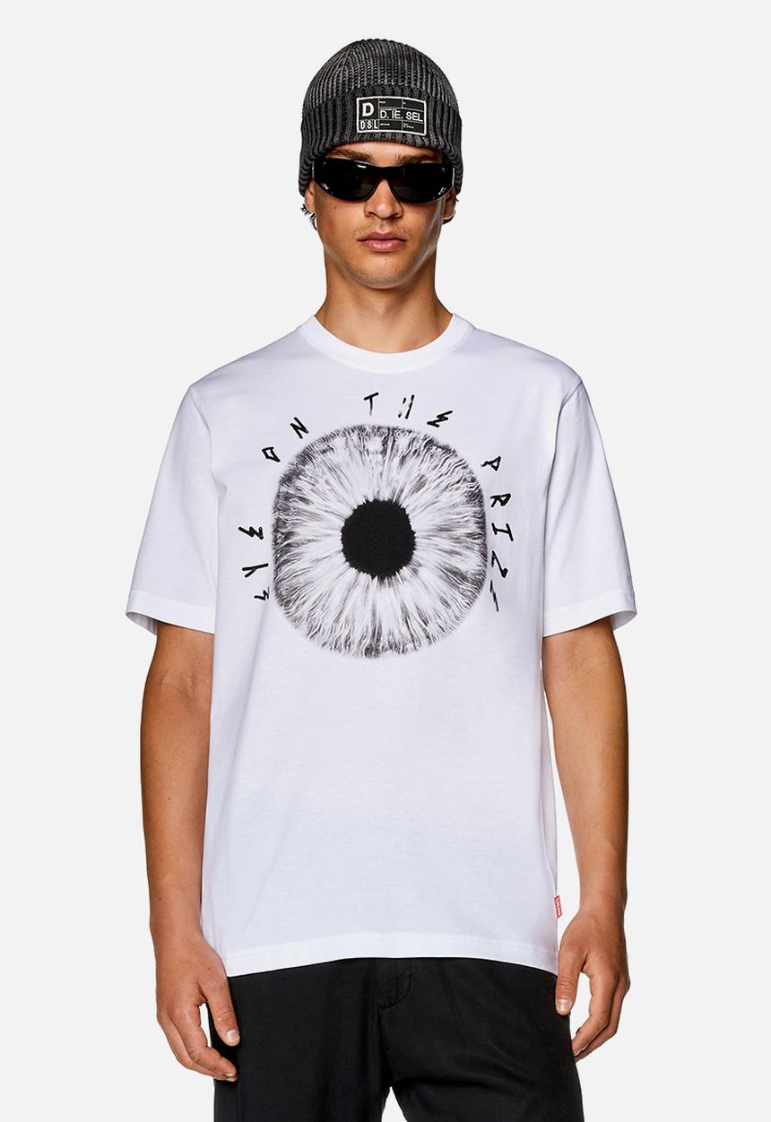 Diesel  - T-Just-L19 T-shirt - White with graphic