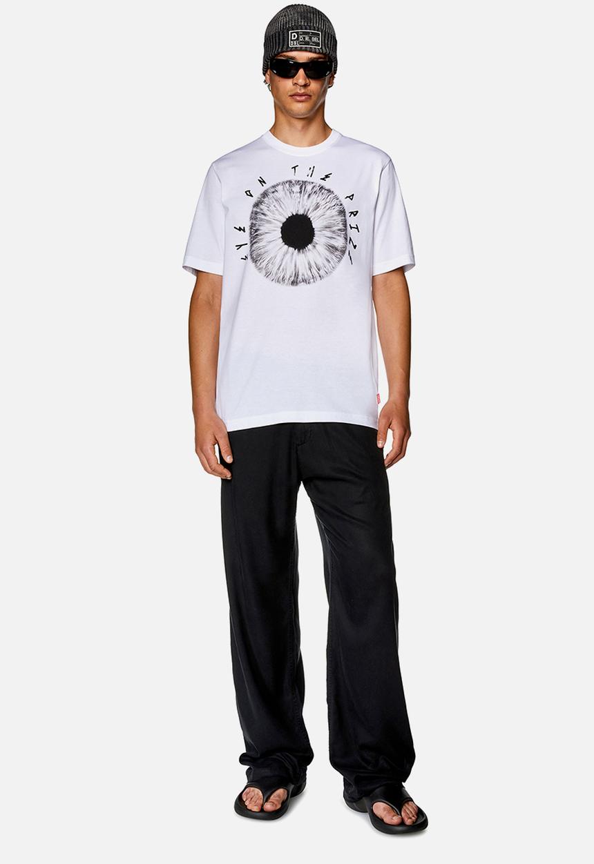 Diesel  - T-Just-L19 T-shirt - White with graphic
