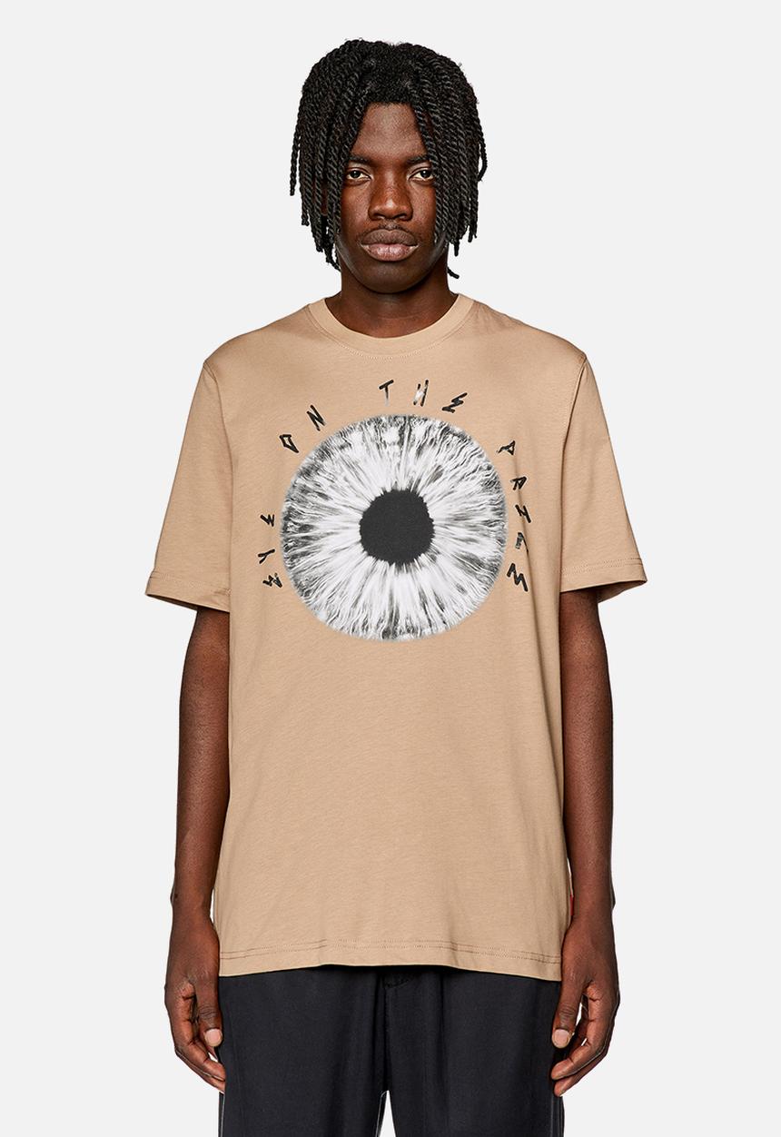 Diesel  - T-just-L19 T-shirt - Beige with graphic