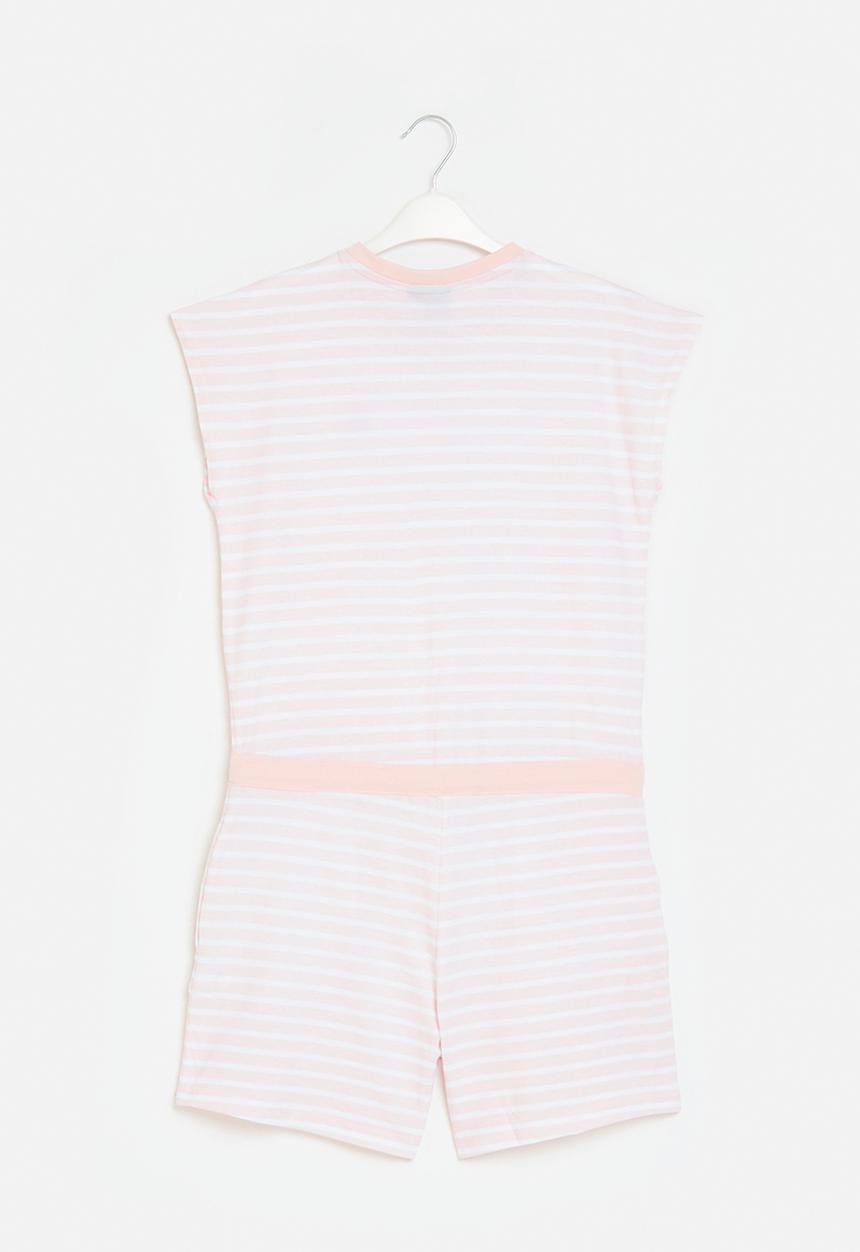 POLO - Girls gabriella striped jumpsuit - blush