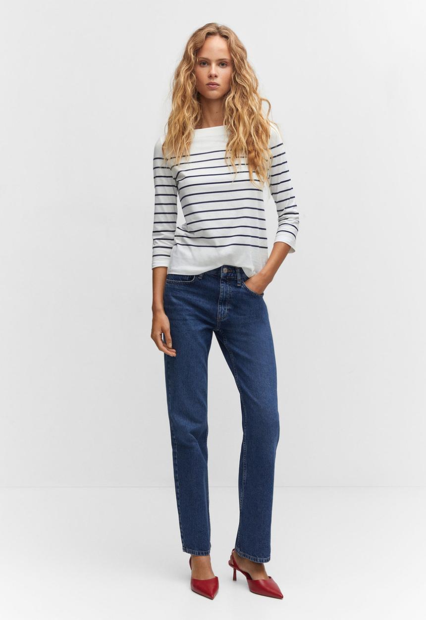 MANGO - T-shirt parisian - navy