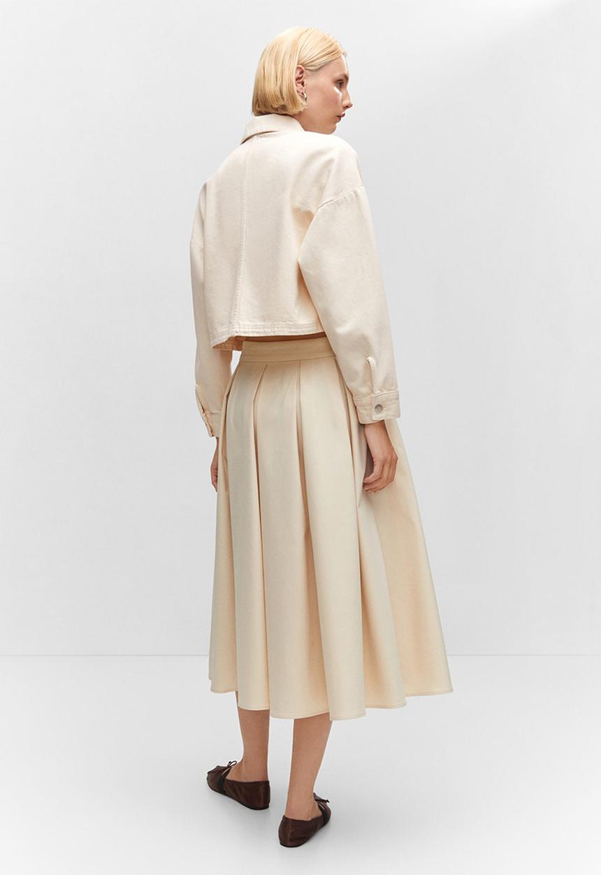 MANGO - Overshirt bonnie - light beige