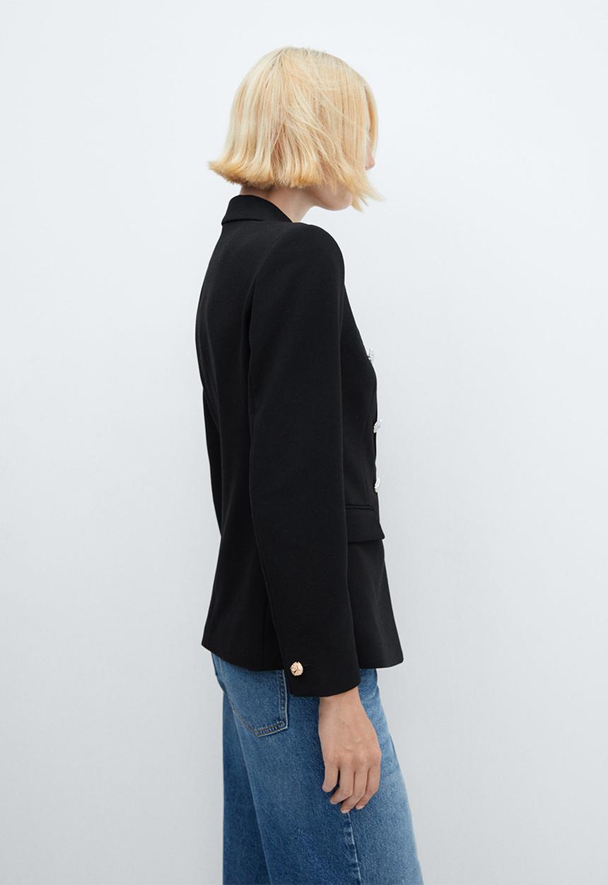 MANGO - Blazer olivia - black