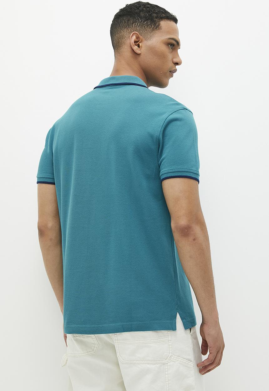 Levi’s® - Aama hm polo quarter tipping - ocean depths