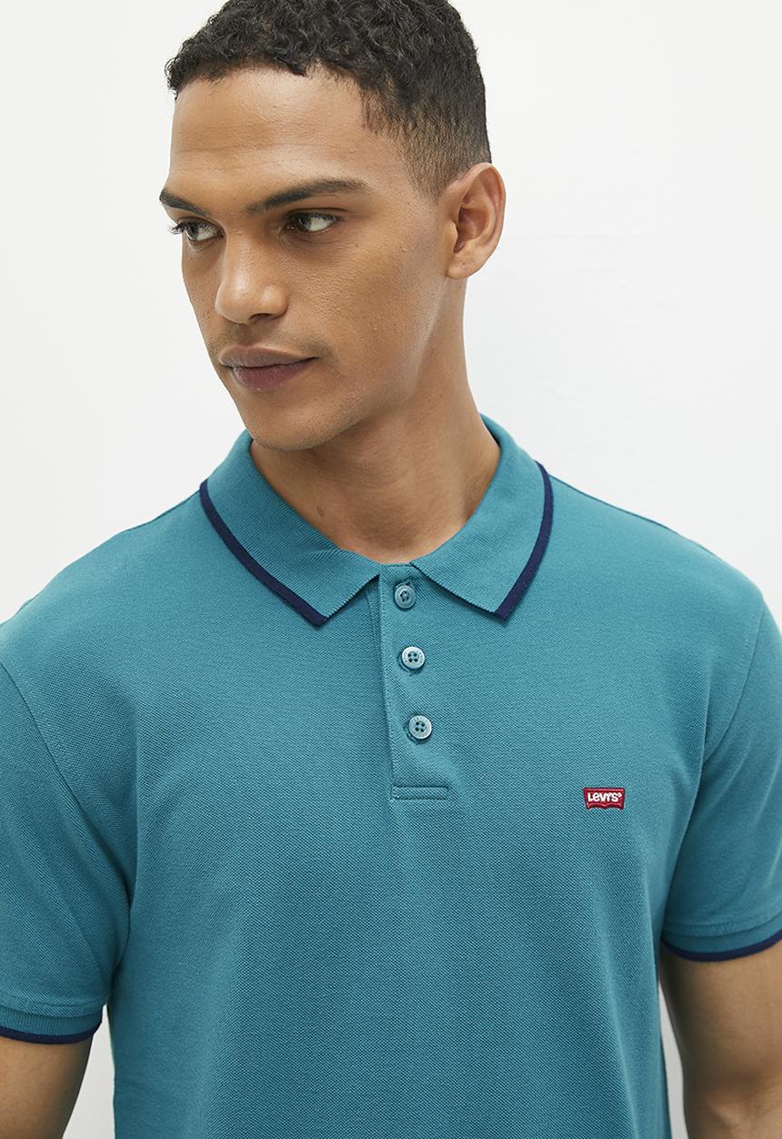 Levi’s® - Aama hm polo quarter tipping - ocean depths