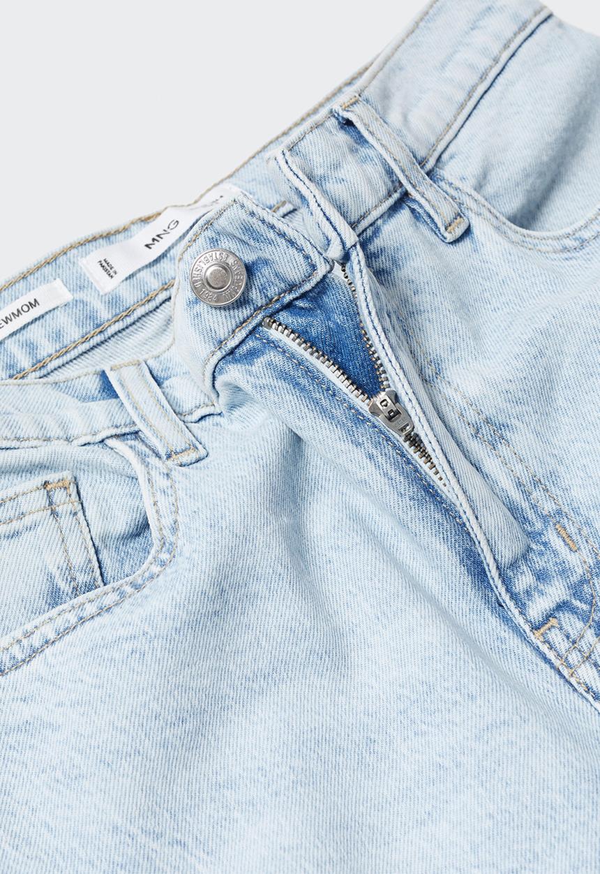 MANGO - Jeans Newmom - Open Blue