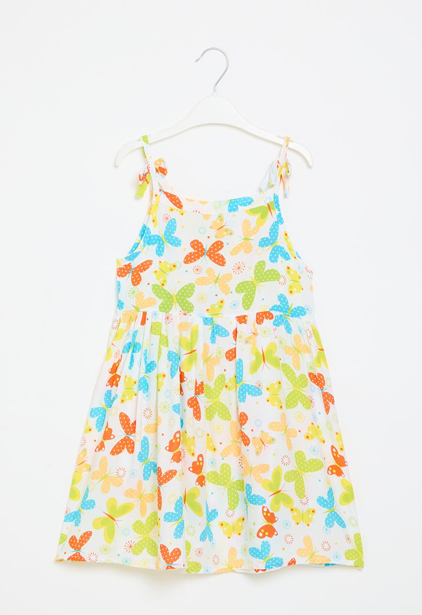 Pop Candy - Tie knot dress - yellow multi