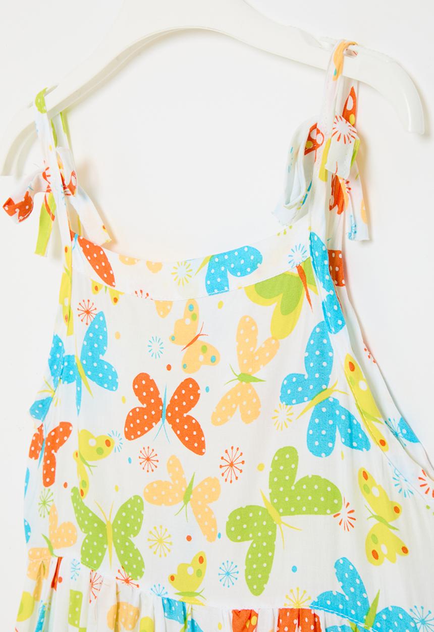 Pop Candy - Tie knot dress - yellow multi
