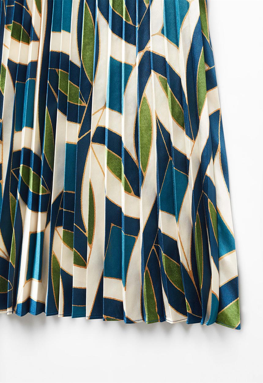MANGO - Skirt Quanti - Medium Blue