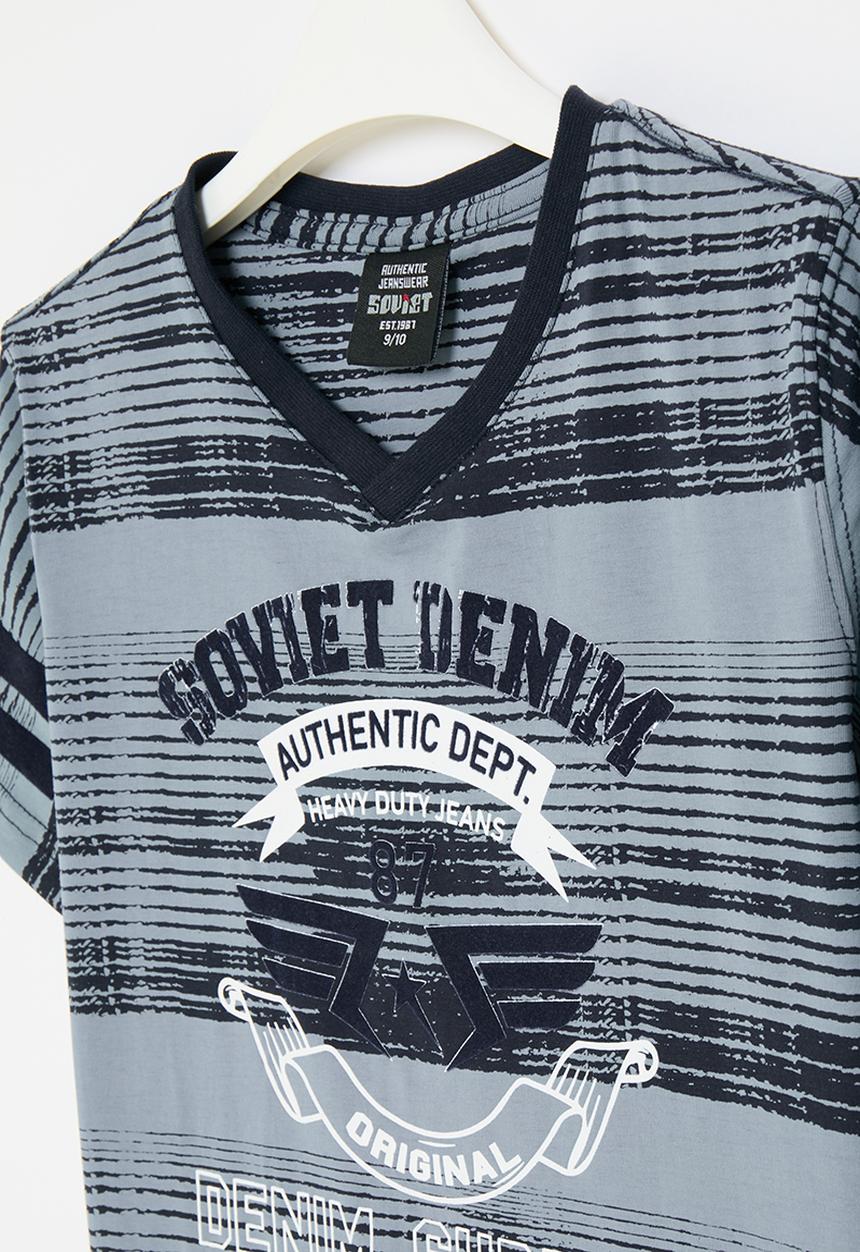 SOVIET - Boys fashion tee - navy