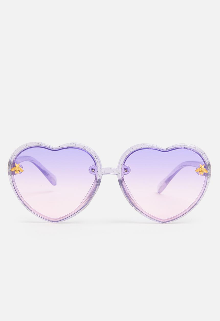 Pop Candy - Heart shaped sunglasses - purple