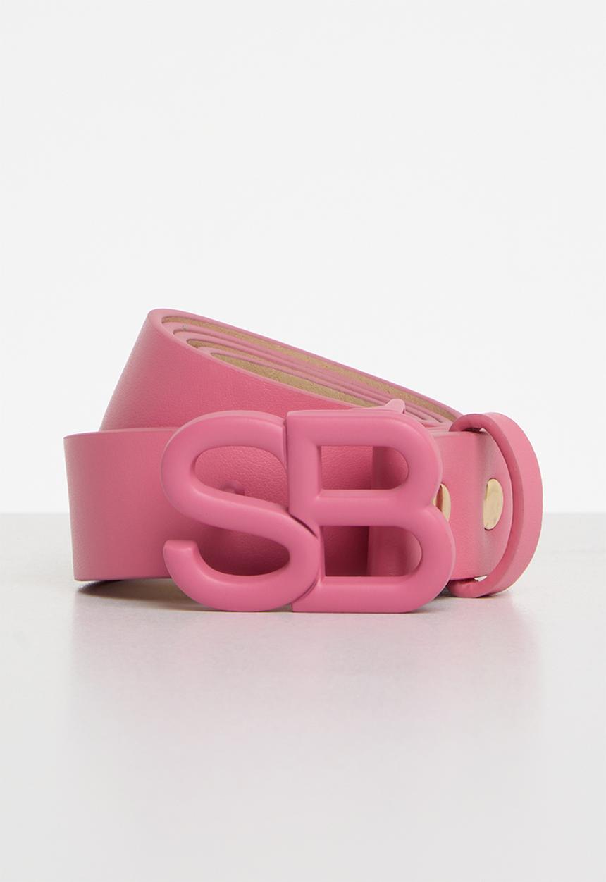 SISSY BOY - One colour belt with matching sb buckle - pink