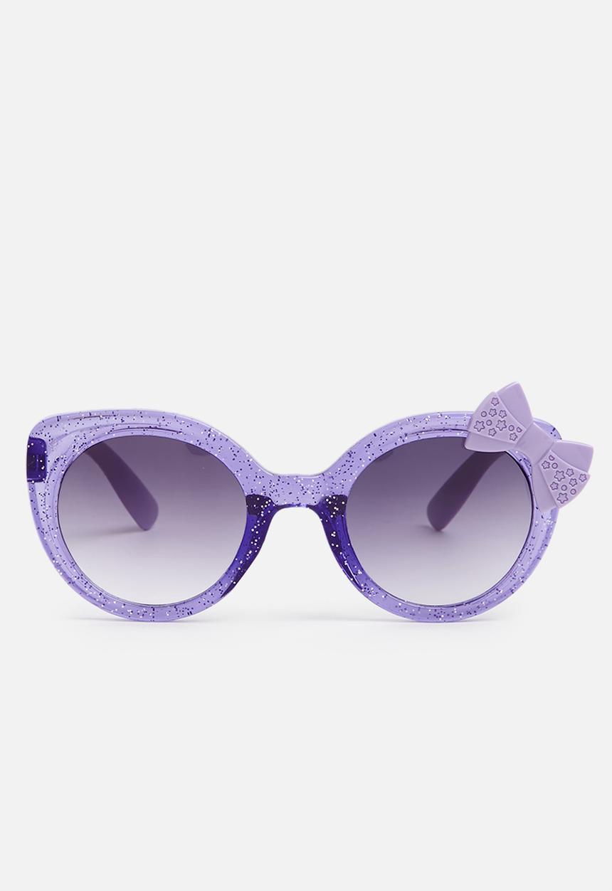 Pop Candy - Bow decor sunglasses - purple 