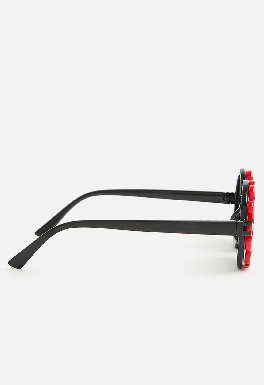 Pop Candy - Round sunglasses - red & black