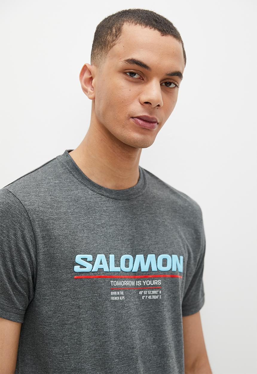 Salomon - ATACA.A short sleeve tee - dark-grey