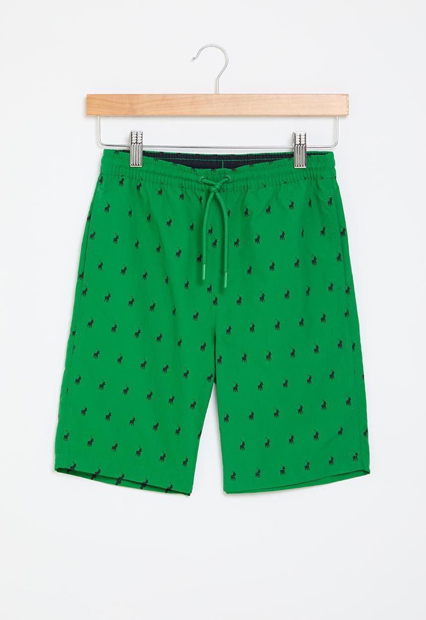 POLO - Boys bradley monogram short - green