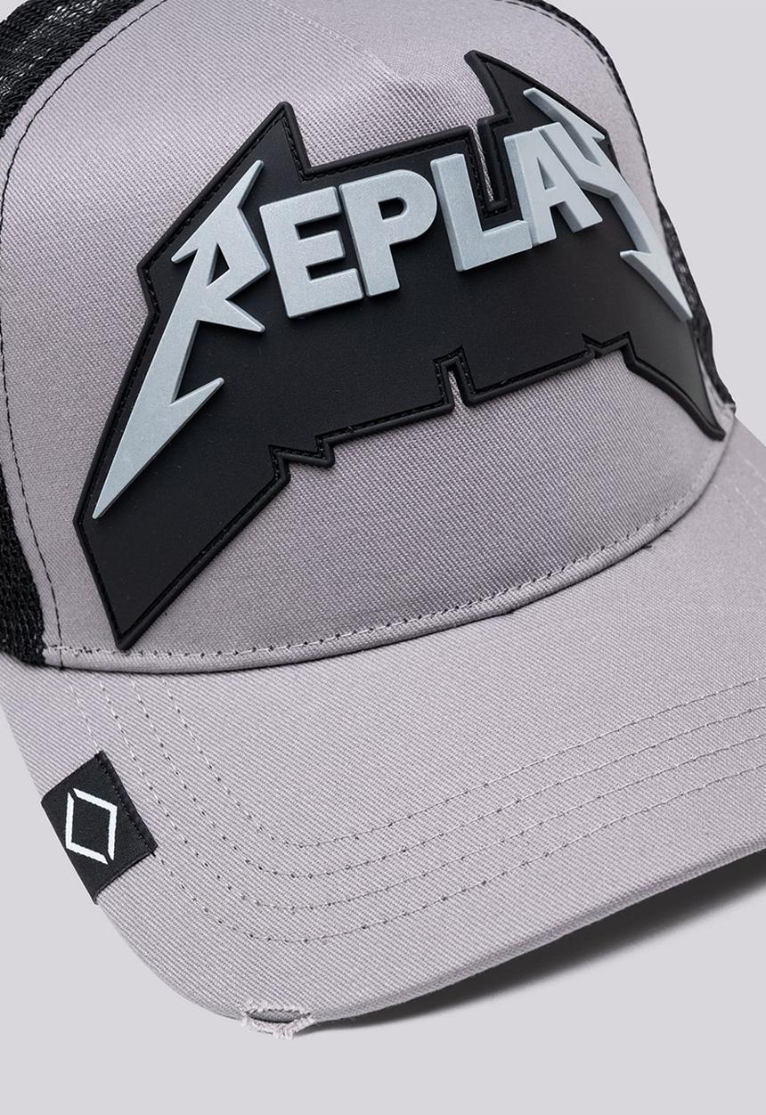Replay - Cap - iron grey & black