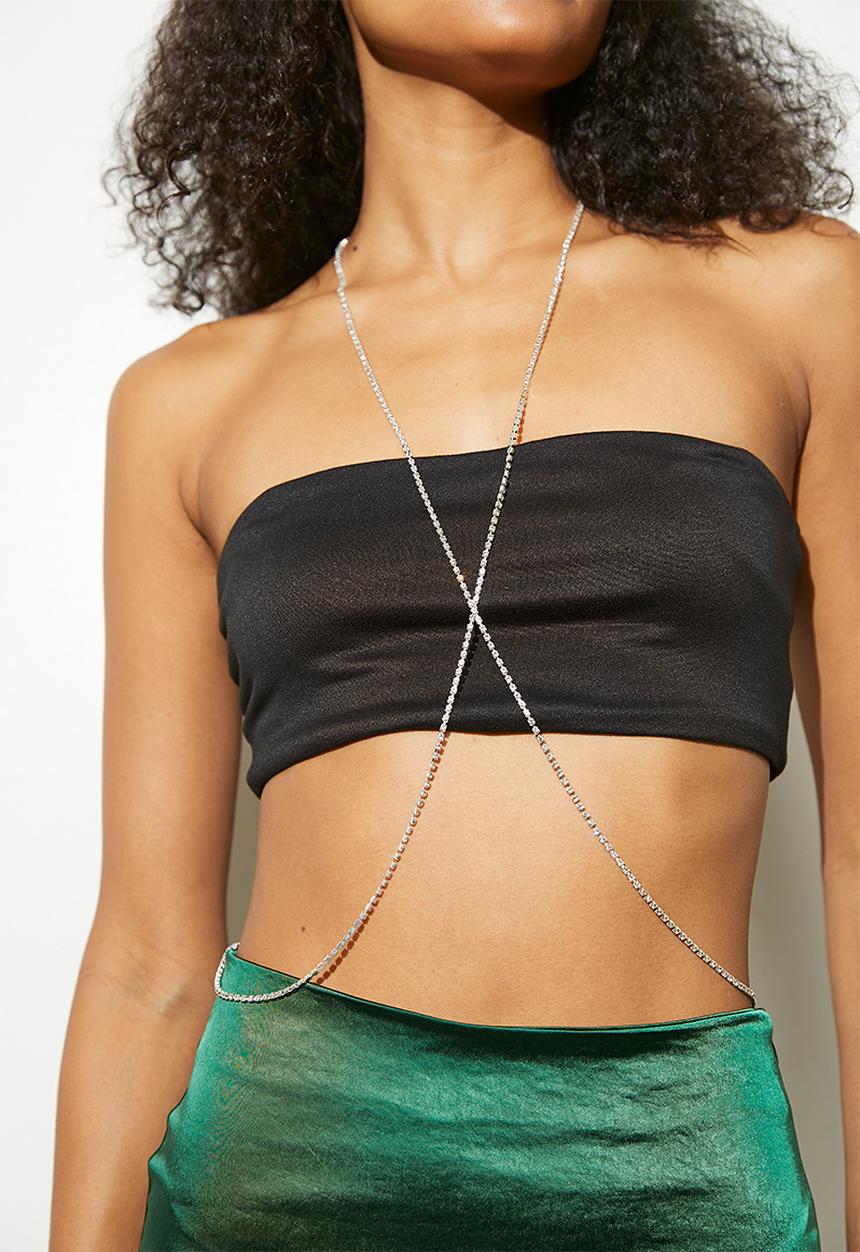 Superbalist - Evie body chain - silver