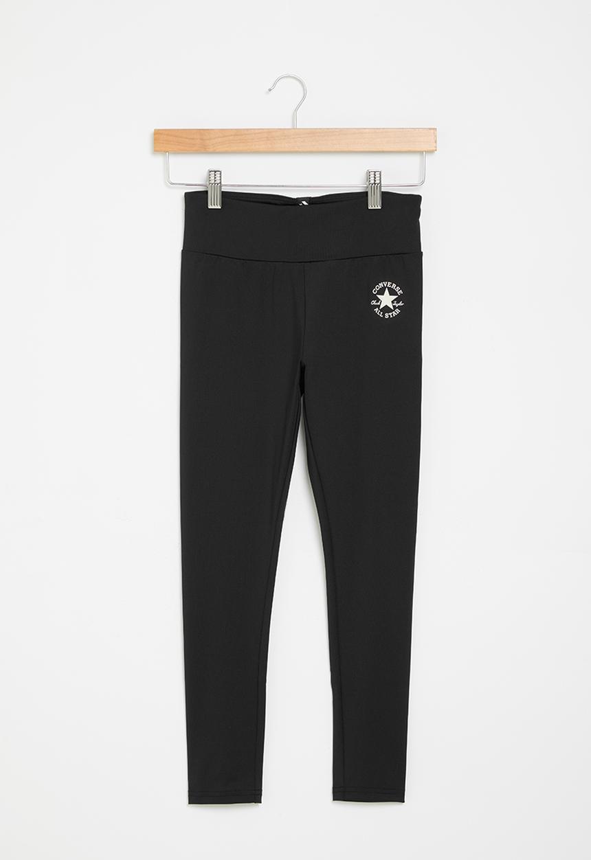 Converse - Converse chuck patch high rise leggings - black