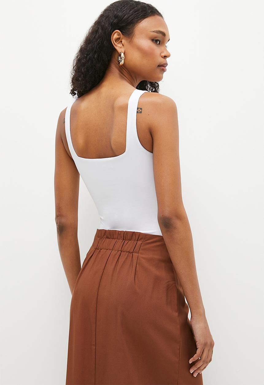 Superbalist - Square neck bodysuit - white