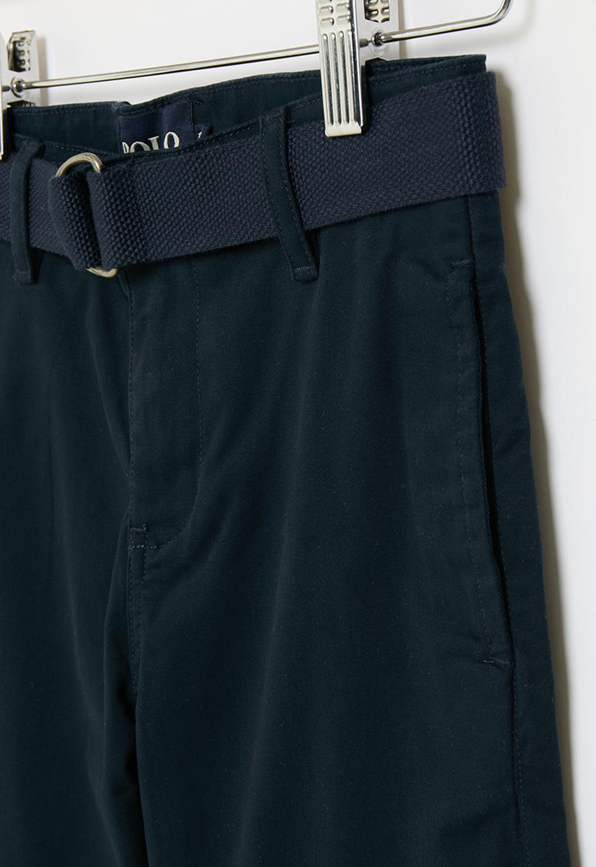 POLO - Boys andrew belted chino short - navy