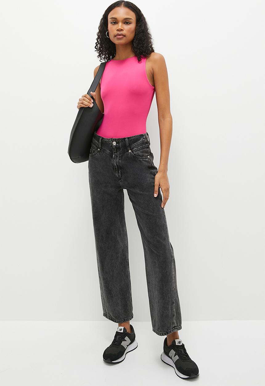 Superbalist - Single boatneck bodysuit - magenta