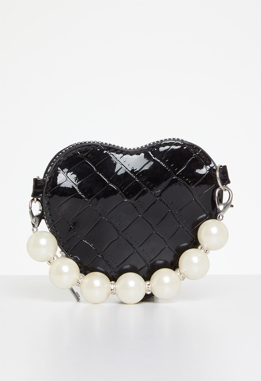 Pop Candy - Heart shaped bag- black