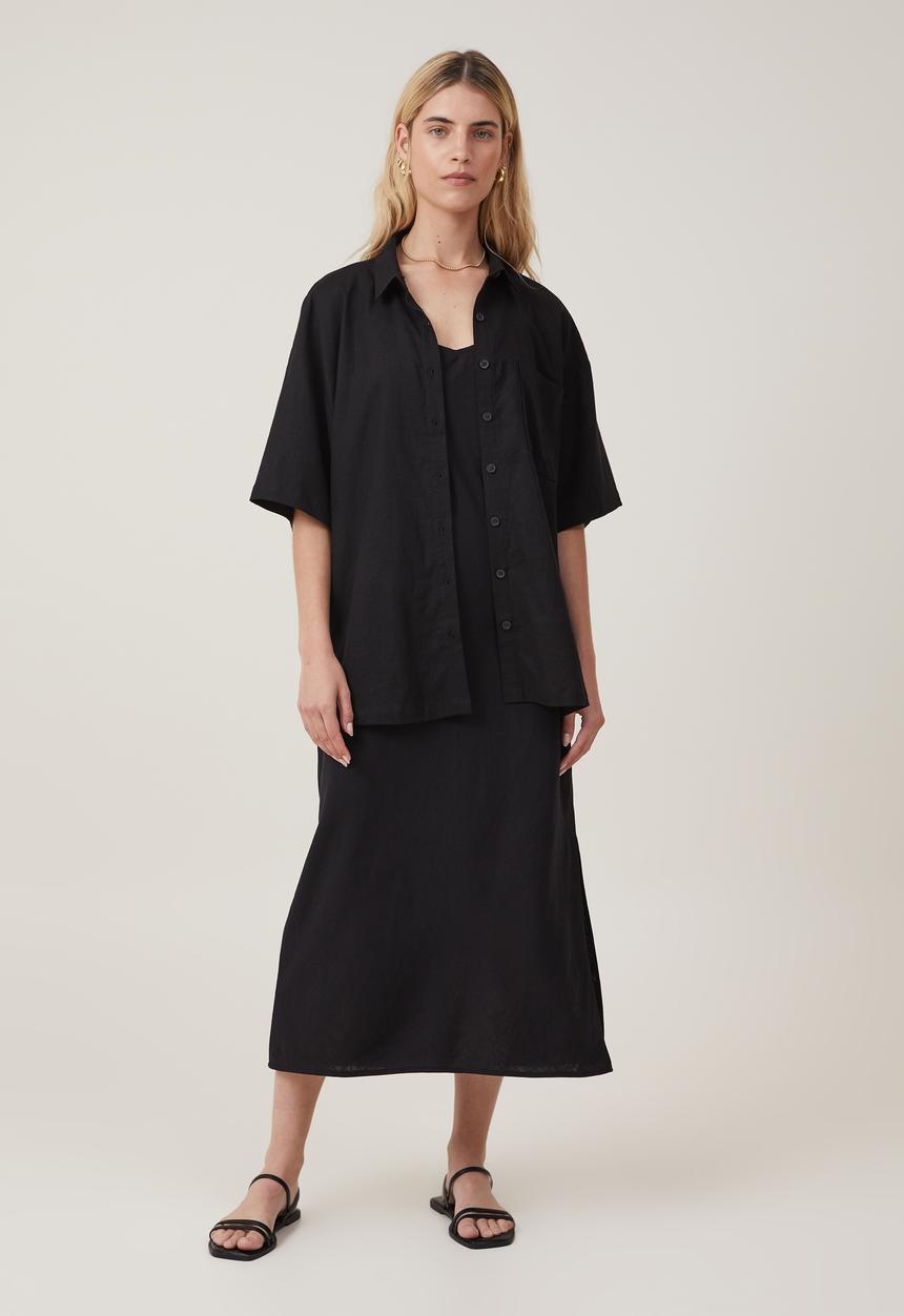 Cotton On - Haven Short Sleeve Shirt - Black