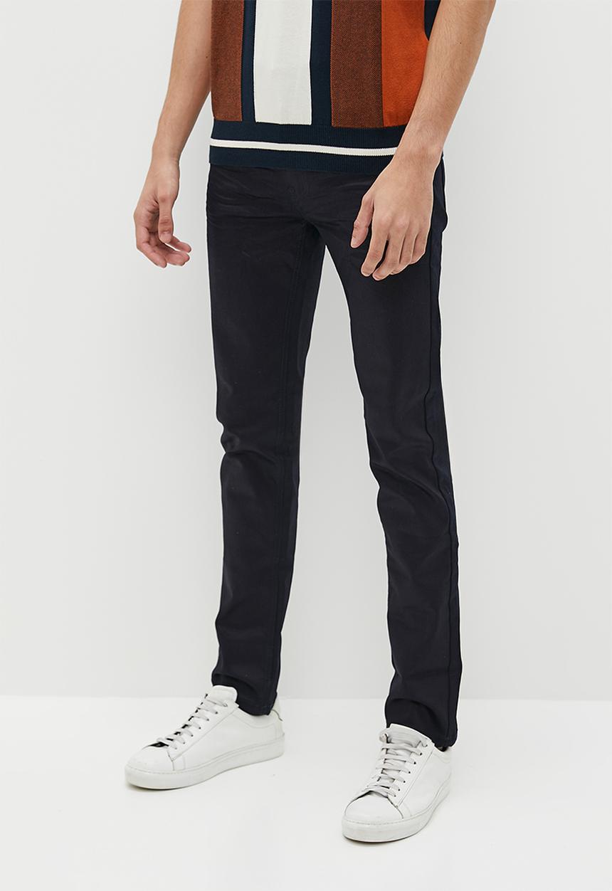 Ben Sherman - Wax coated denim - dark navy