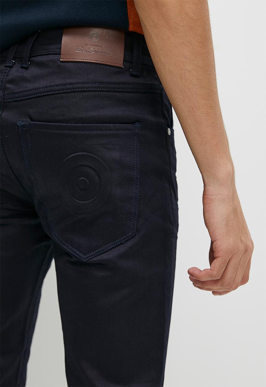 Ben Sherman - Wax coated denim - dark navy