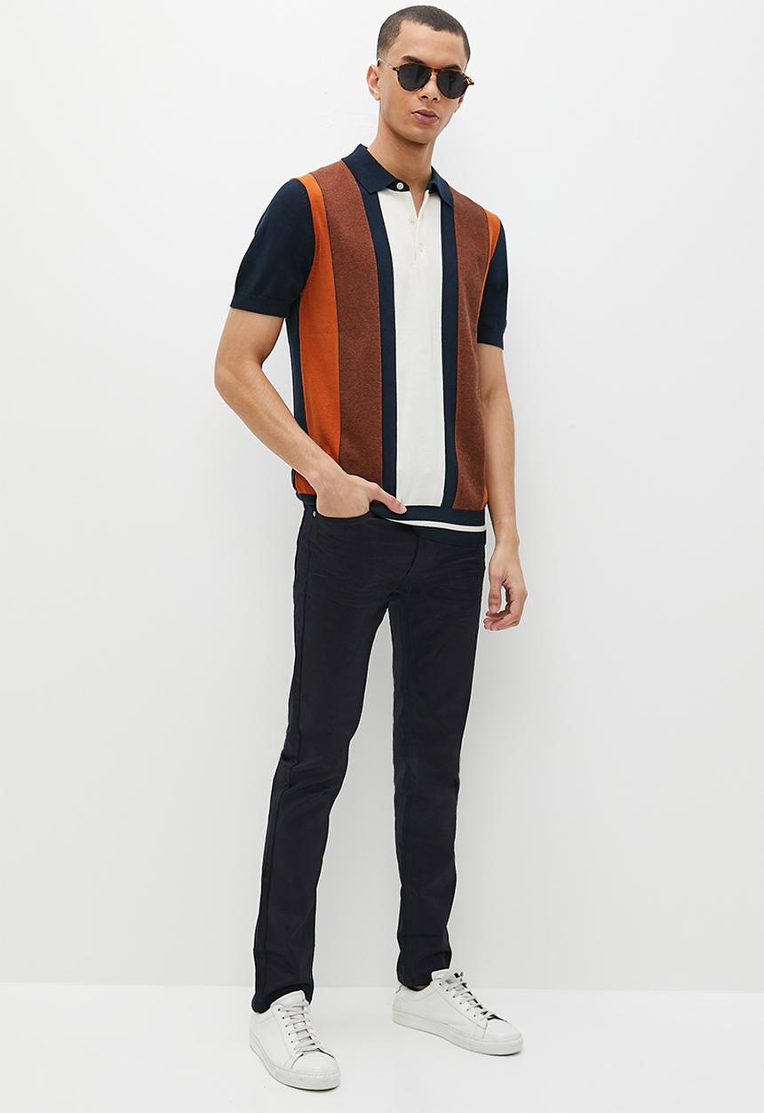 Ben Sherman - Wax coated denim - dark navy