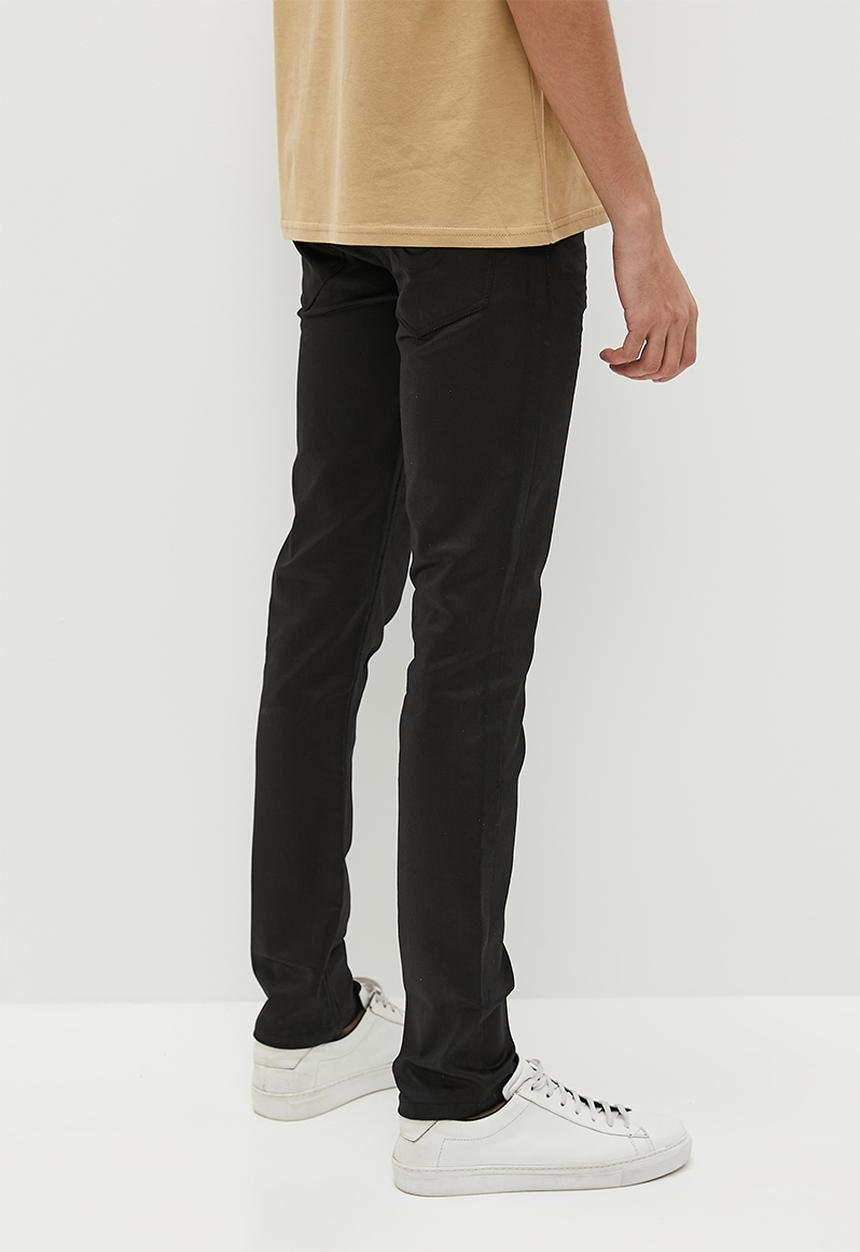 Ben Sherman - Wax coated denim - black