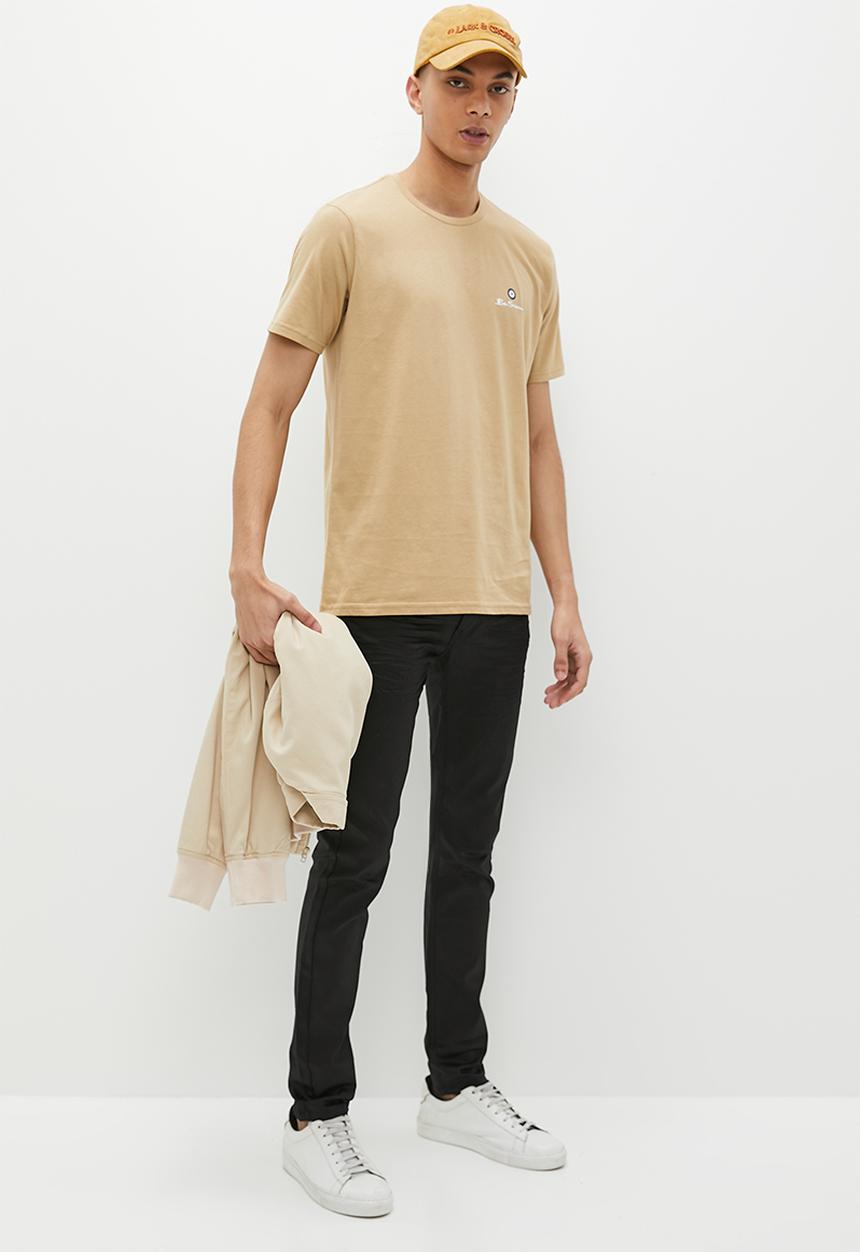 Ben Sherman - Wax coated denim - black