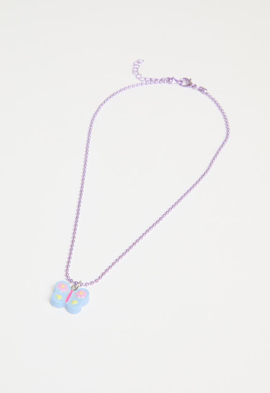 Pop Candy - Butterfly necklace - purple 