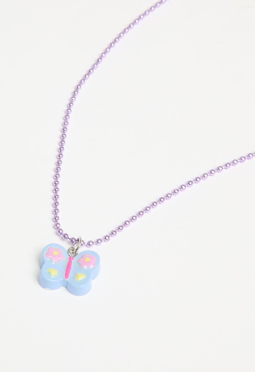 Pop Candy - Butterfly necklace - purple 