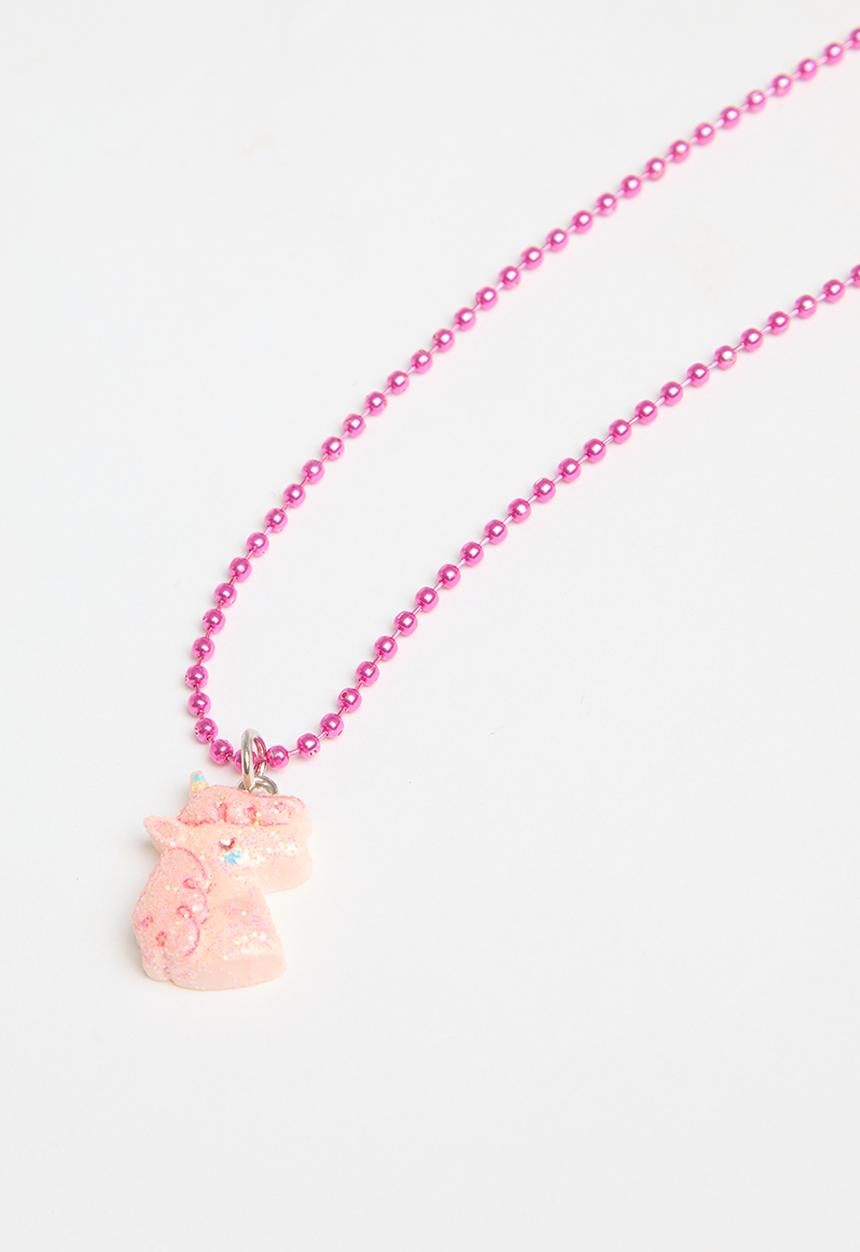 Pop Candy - Unicorn  necklace - pink 
