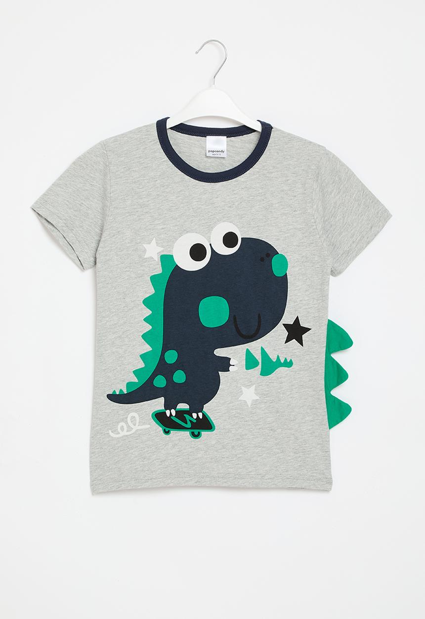 Pop Candy - Printed tee - navy & grey