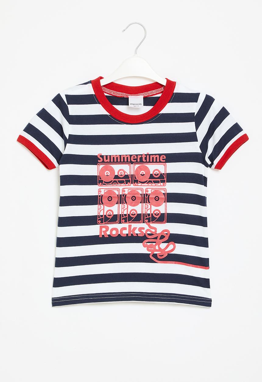 Pop Candy - Striped  tee - multi 
