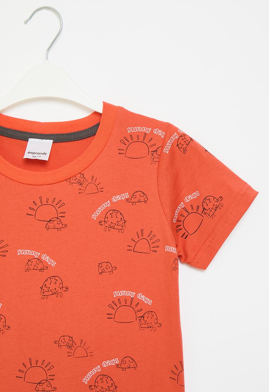 Pop Candy - Printed tee - orange