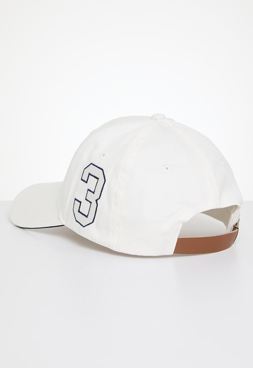 POLO - 6 Panel equestrian peak - white