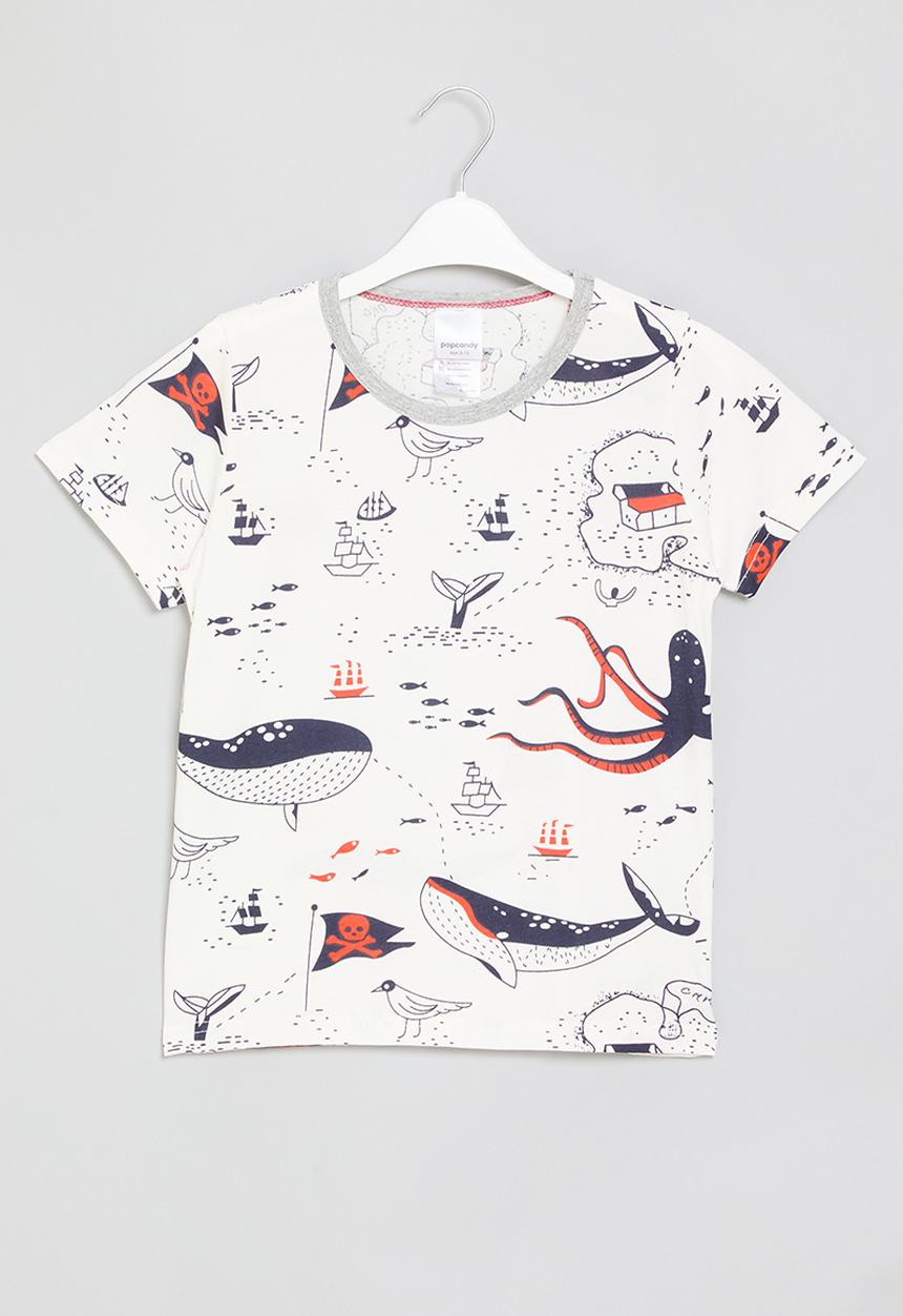 Pop Candy - Printed tee - white 