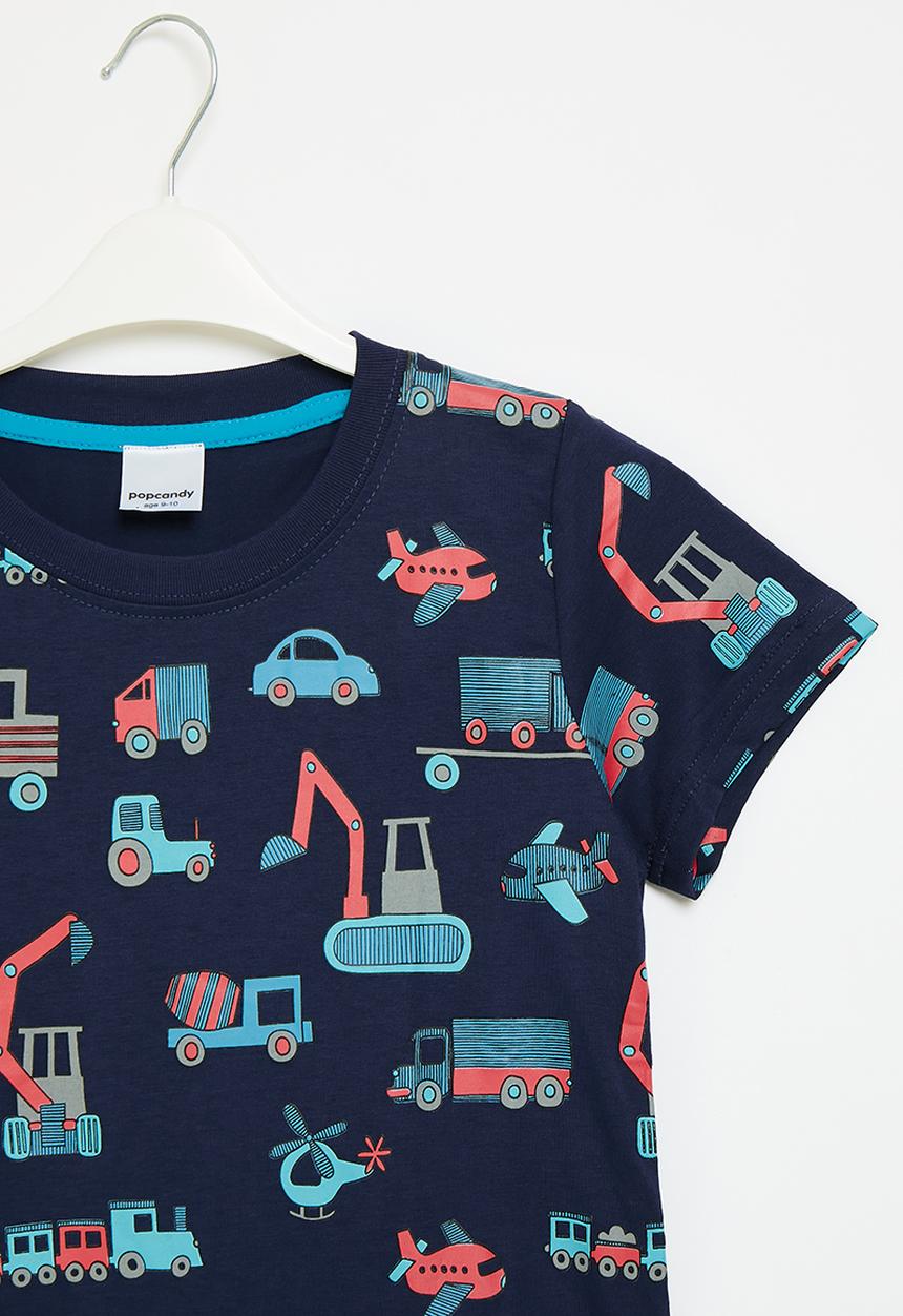 Pop Candy - Printed tee - navy