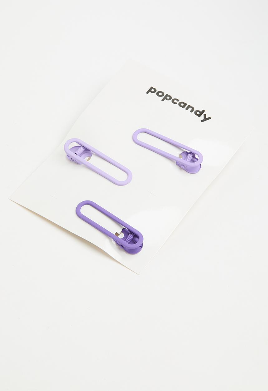 Pop Candy - Square hair clips - purple