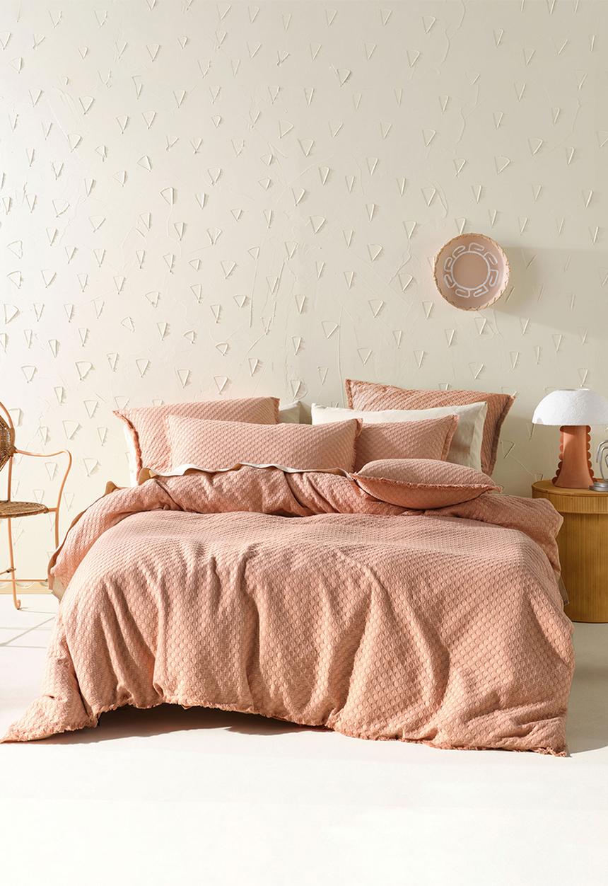 Linen House - Raquell Duvet Cover Set - Pink