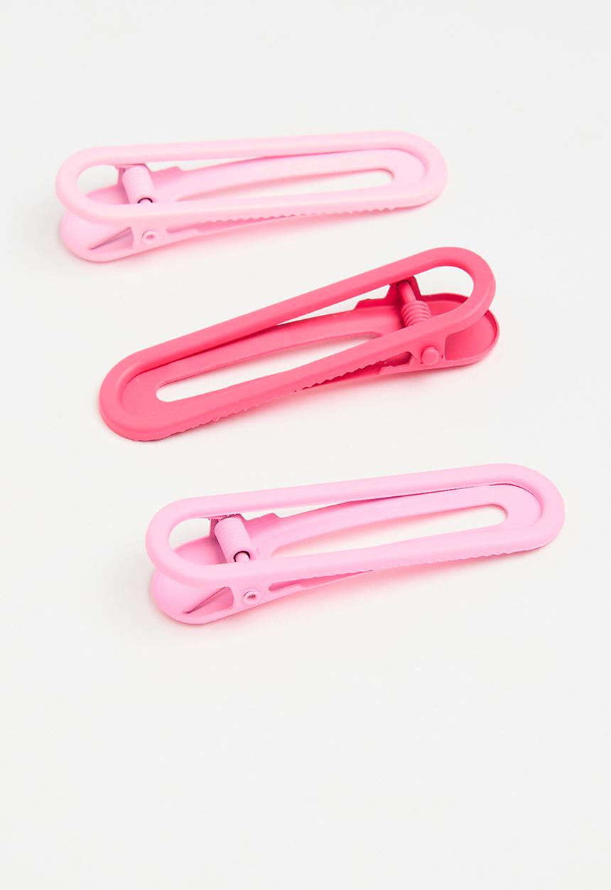 Pop Candy - Square hair clips - pink