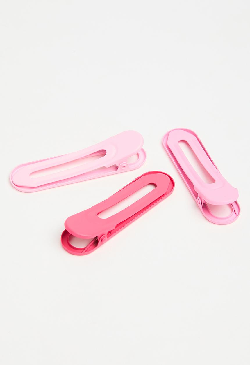 Pop Candy - Square hair clips - pink